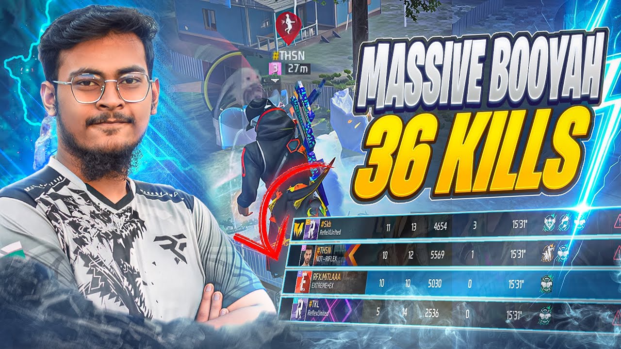Wiped OUT the entire lobby 💥 Secured a massive BOOYAH with 36 Eliminations💀 | Full Match | MiTLAAA