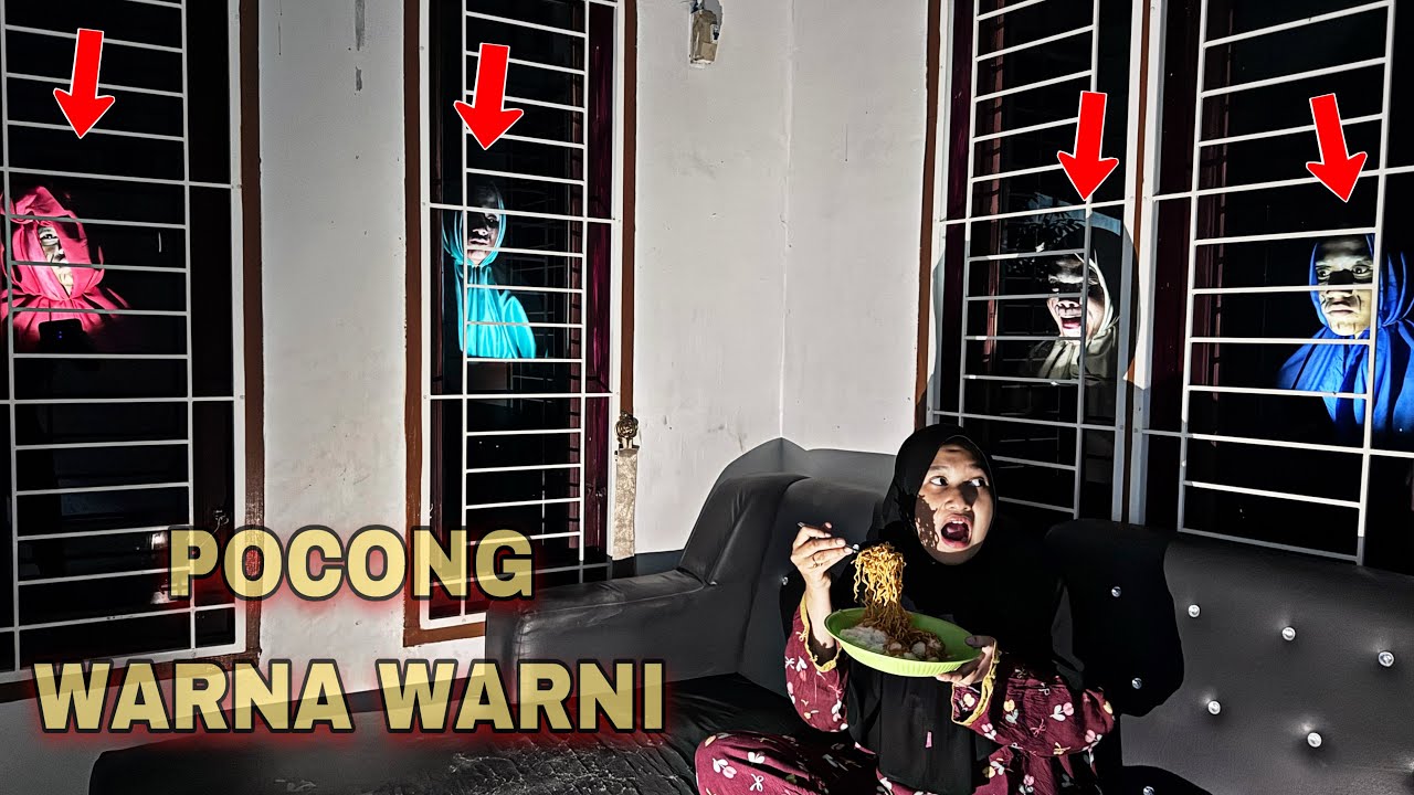 Prank jepret listrik dan muncul pocong warna warni pas sahur
