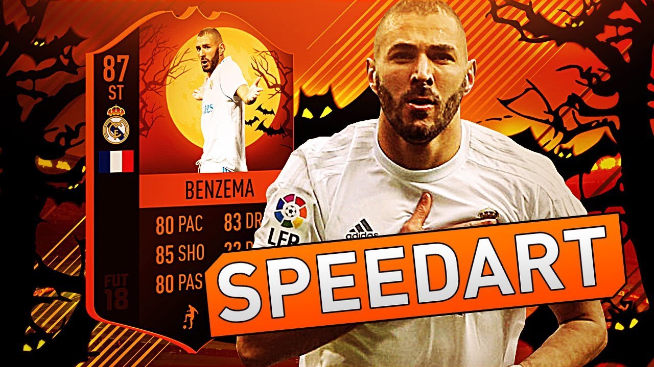 Fifa 18  - Halloween - Ultimate Scream team - BENZEMA Thumbnail speedart!!!!!