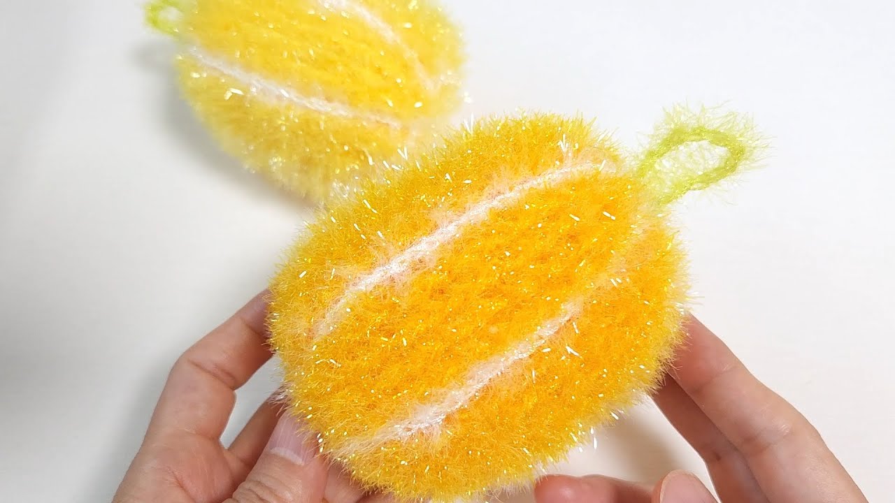 수세미뜨기/ 달달한 참외수세미 / Crochet oriental melon/ Crochet dish scrubber