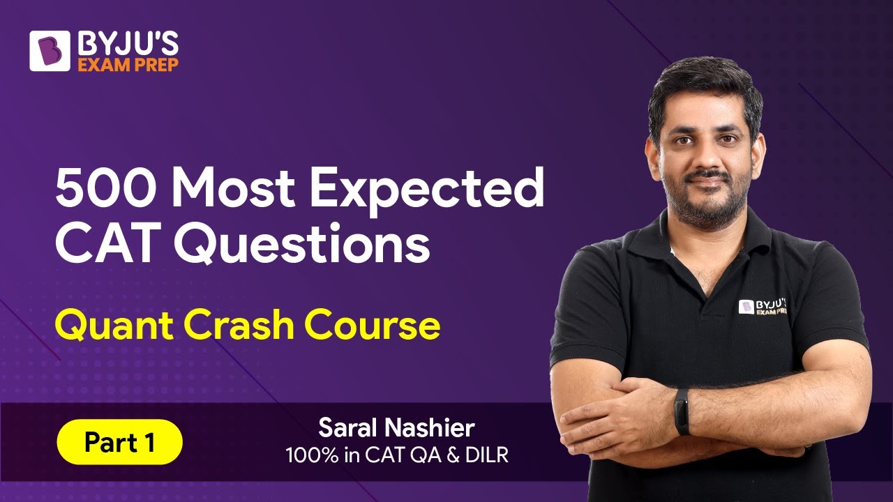 CAT 2023 Preparation | 500 Most Expected CAT Quant Questions | CAT Quantitative Aptitude | Part 1