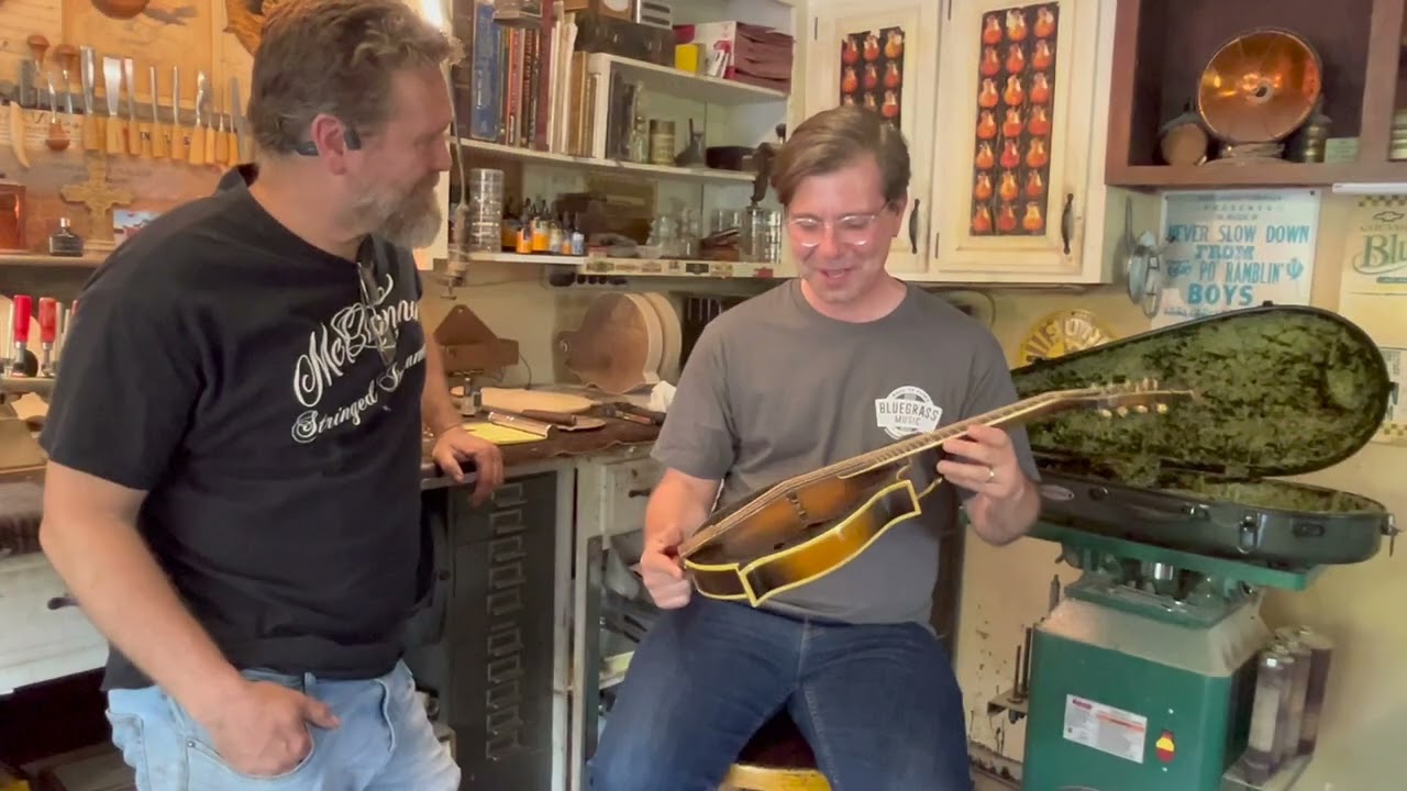 Scott Napier and his Hutto F5 mandolin / Restored by Master Luthier Jonathan McClanahan