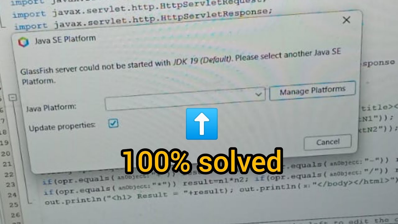 GlassFish Server could not be started with JDK 19(default) || 100% solution || TyBscit || Java
