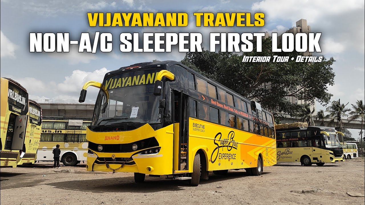 Vijayanand Travels New Non AC Sleeper Bus | Full Walkaround, Interior Tour & Features
