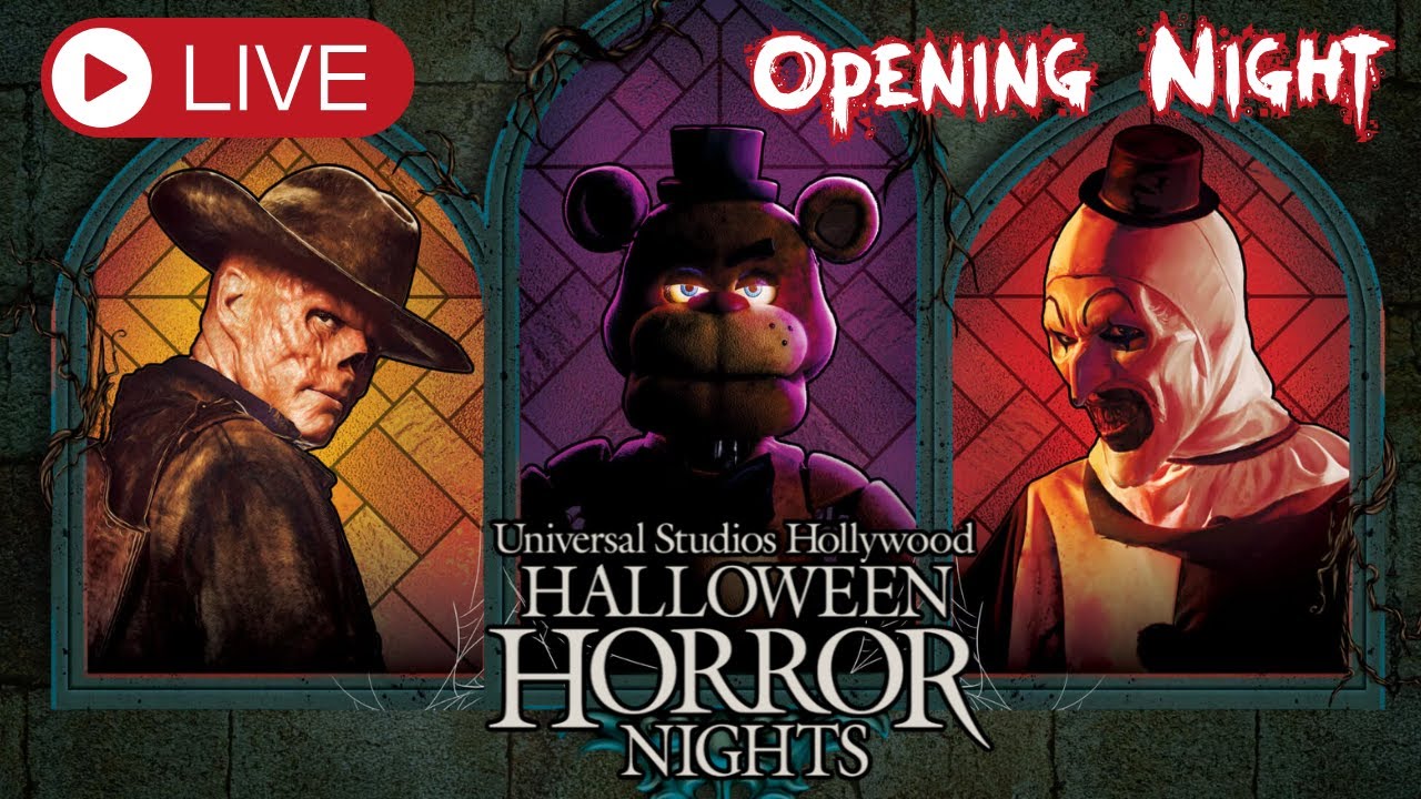 🔴 LIVE Halloween Horror Nights Hollywood 2025 - Opening Night