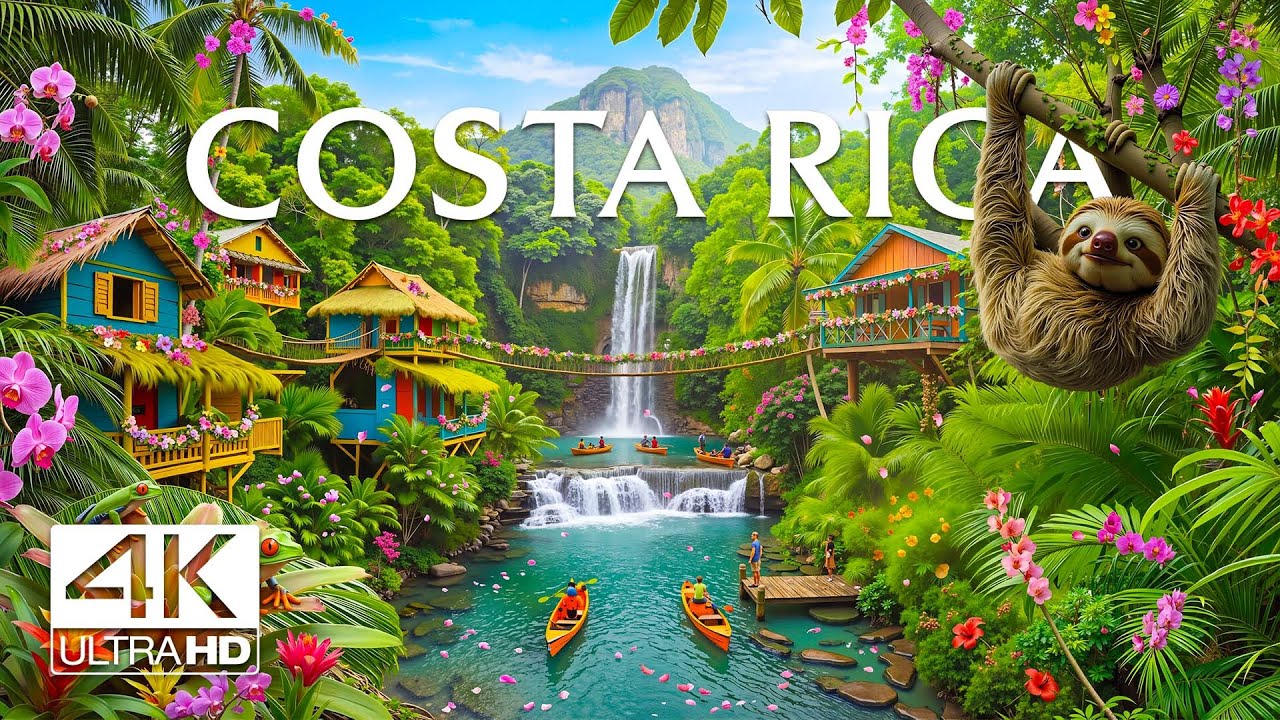 Costa Rica 4K | Timeless Landscapes of Wonder – Emerald Jungles, Wild Coasts & Tranquil Villages