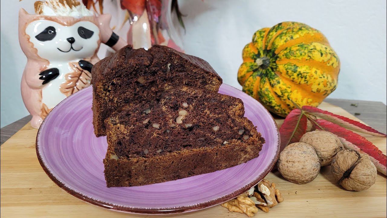 Przepyszne, pachnące  CIASTO BANANOWO-KAKAOWE Z ORZECHAMI. Paulita Wita Thermomix Tm6 Tm5
