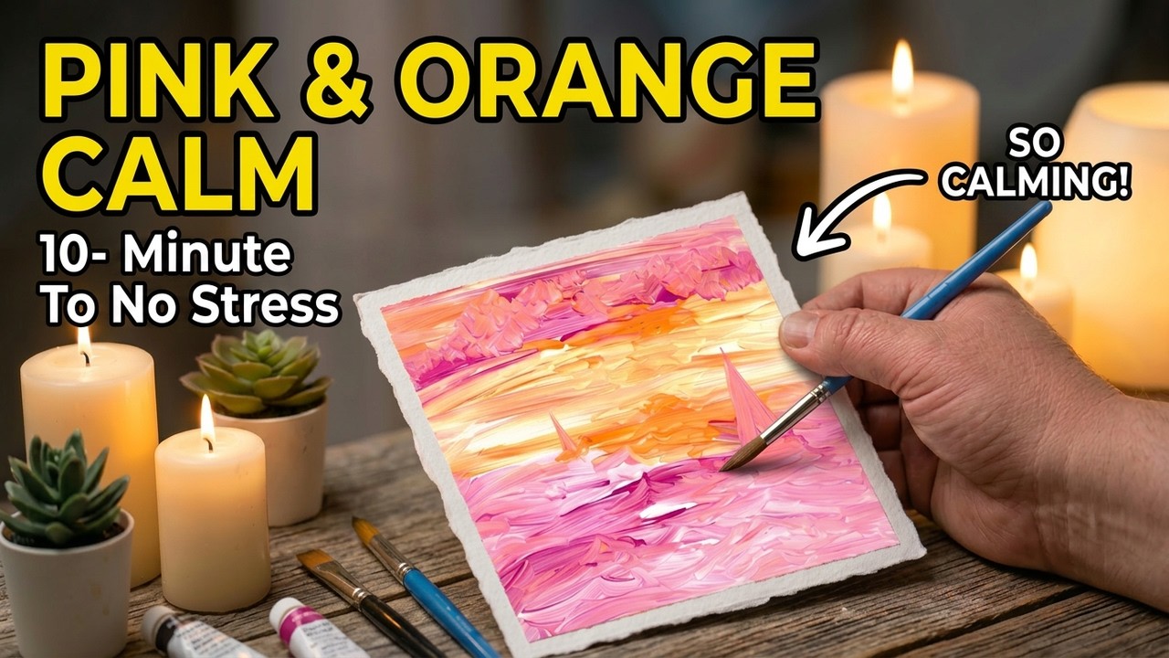 10 Minutes of Pink and Orange Calm for Tired-But-Wired Nights