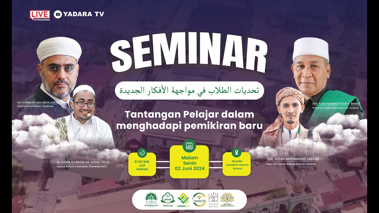 ⭕ LIVE | SEMINAR BERSAMA ASY-SYAIKH DR. SAID ABDUL LATIF FAUDAH JORDANIA