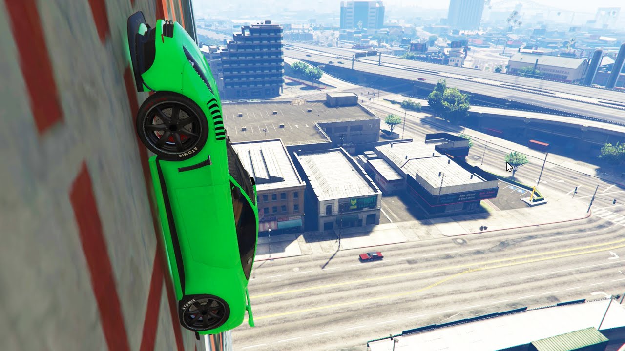 DRIVING UP BUILDINGS! (GTA 5 Funny Moments)