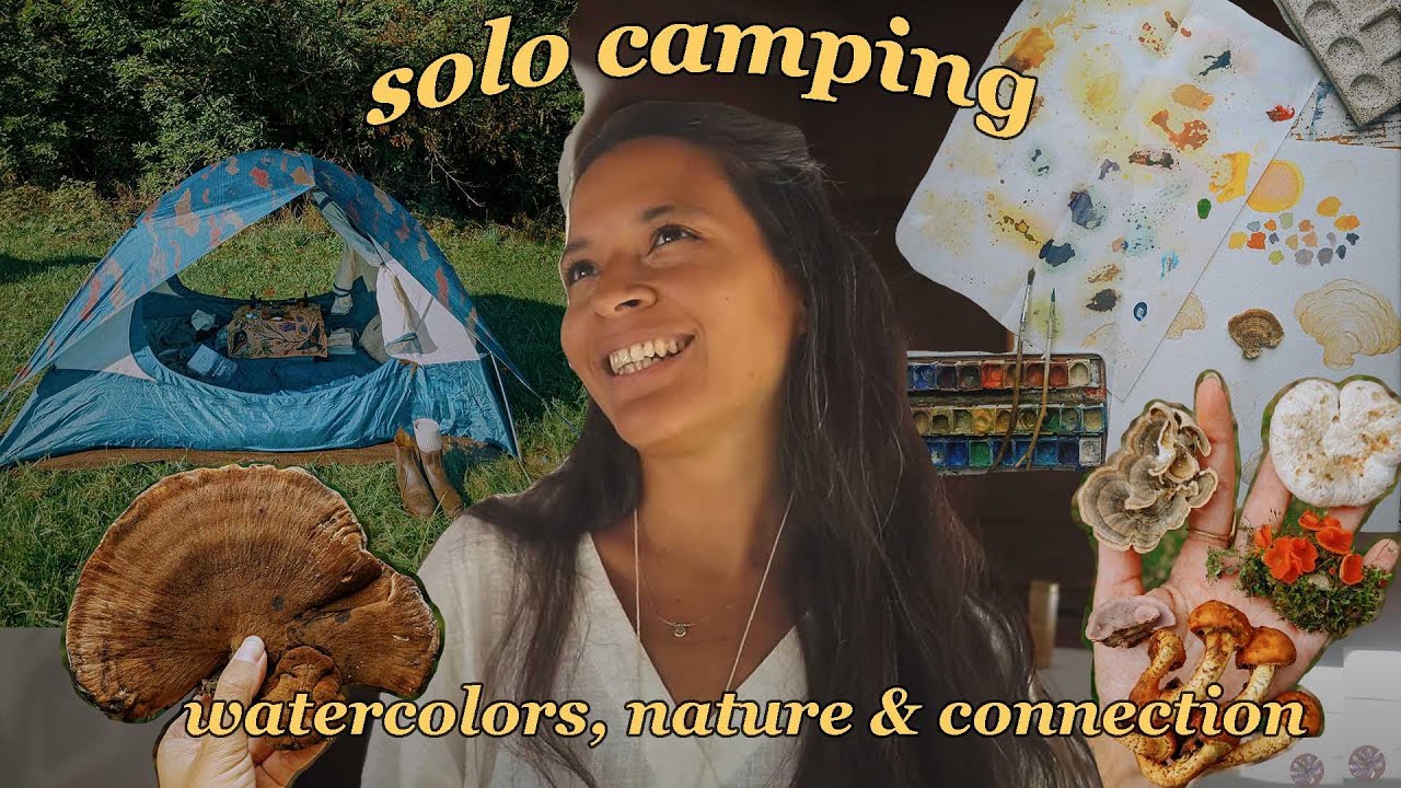 camping, speaking & painting at a women's mushroom conference ✿