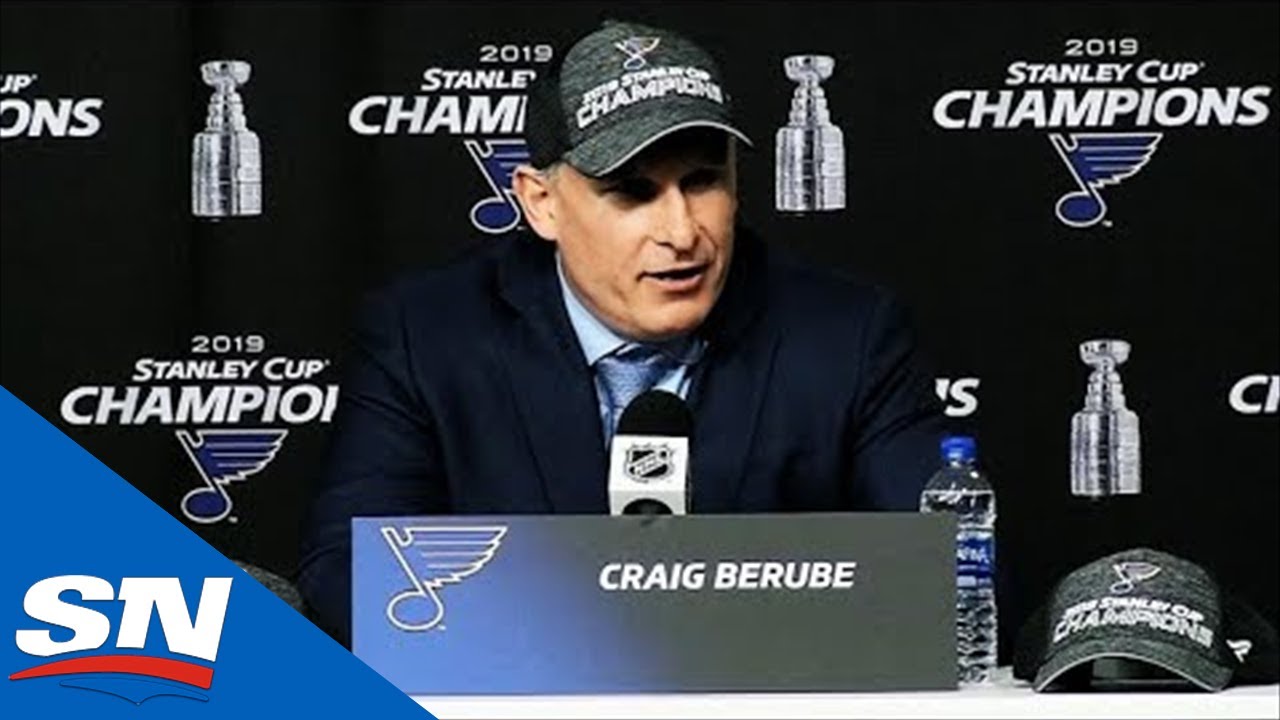 Craig Berube Addresses Media After Blues Win 2019 Stanley Cup
