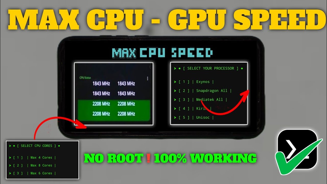 NO ROOT ? NO PROBLEM ! Overclock CPU & GPU  Speed  to Get Max PERFORMANCE in Game 2025 !