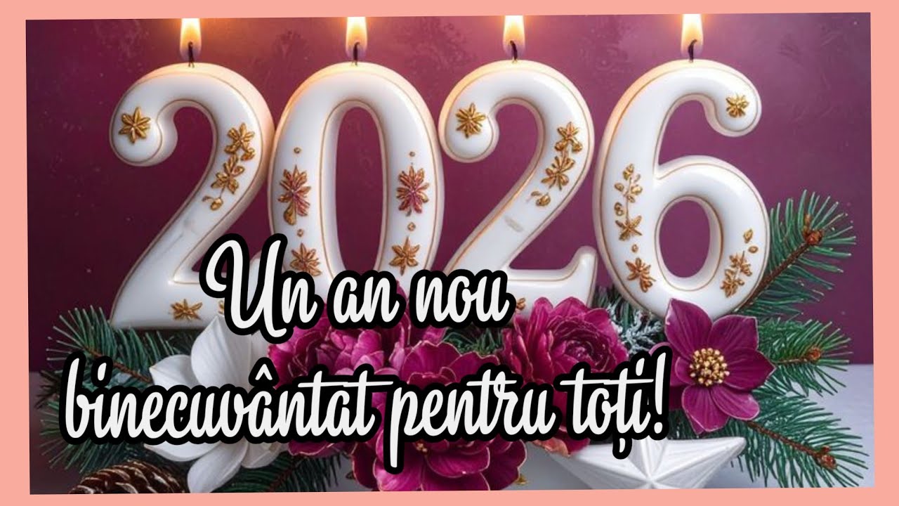 Un an nou binecuv&acirc;ntat pentru toți! La multi ani 2026🎉