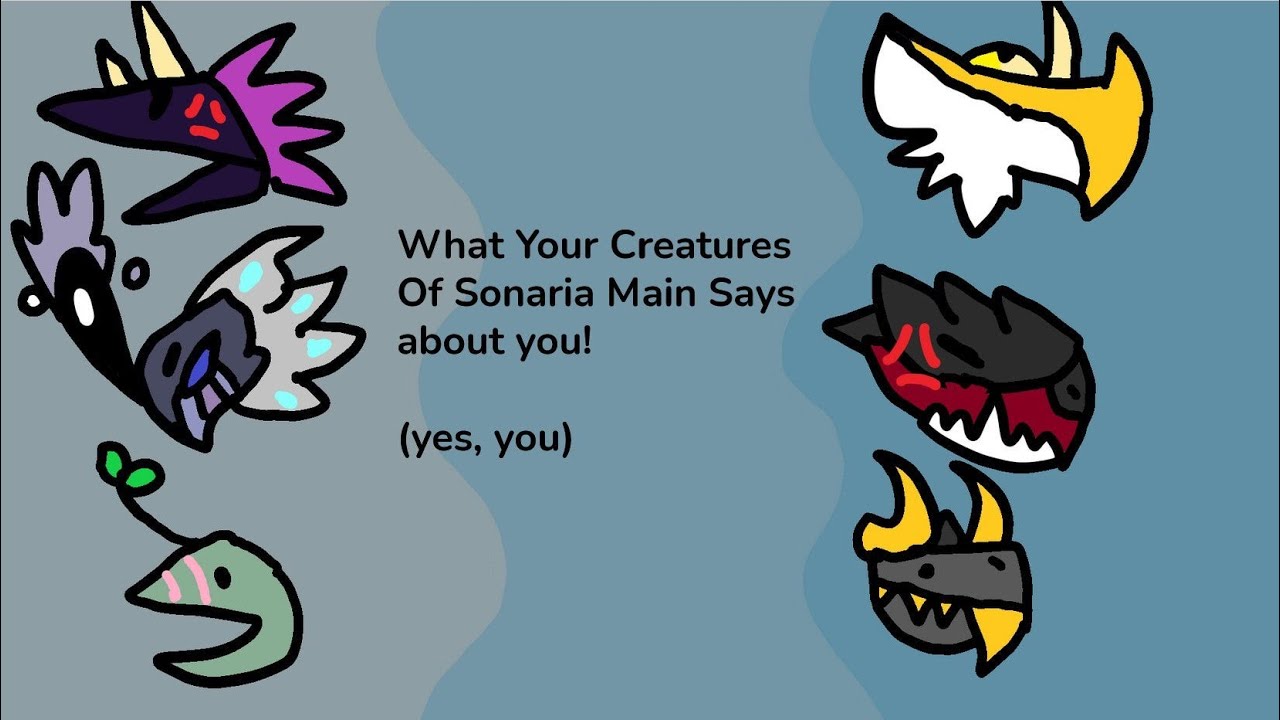 What your creatures of sonaria main says about you!