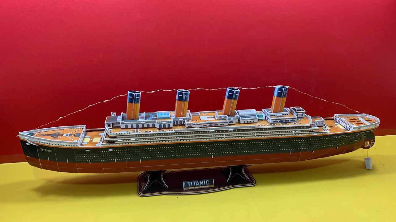 DIY Craft Instruction 3D Puzzle TITANIC LED