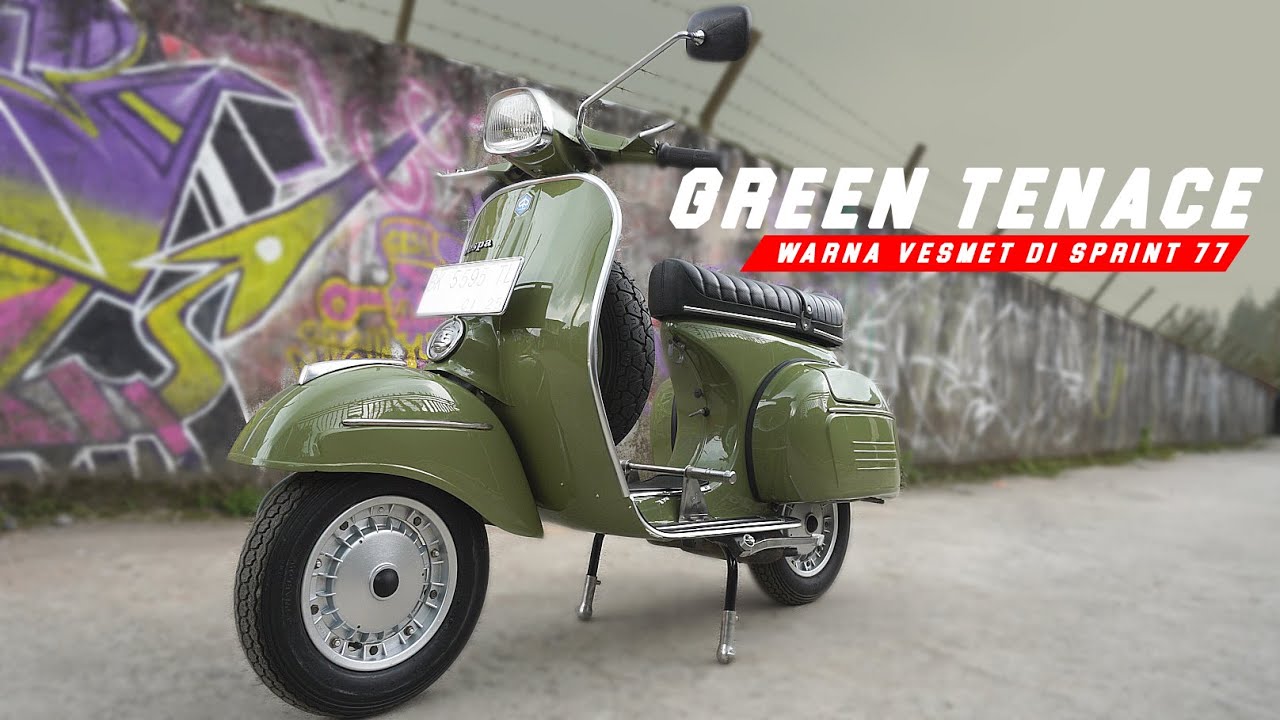 Vespa Sprint Restoration | Green Tenace Gak Salah Pilih Warna