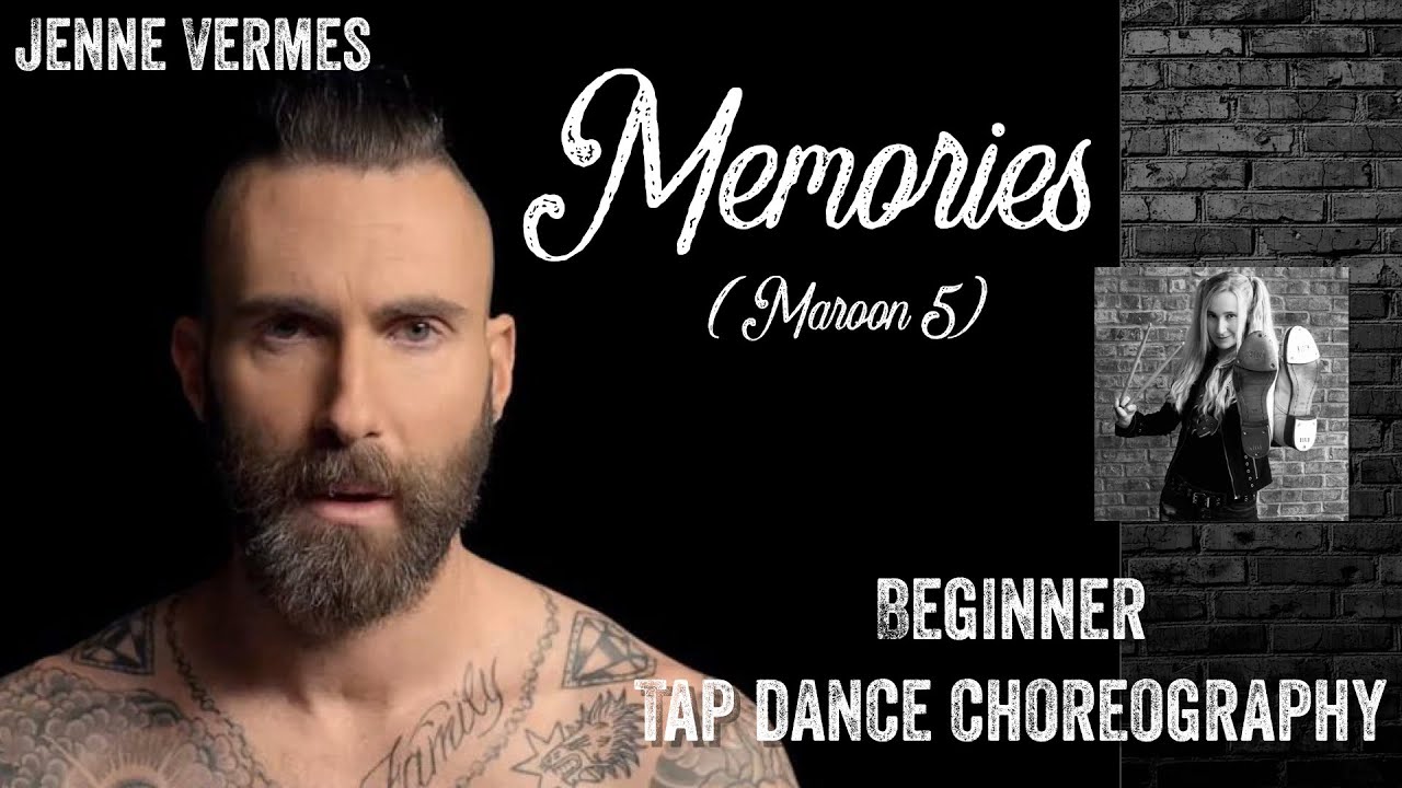 Beginner Tap Dance Combination - Memories (Maroon 5) - Tutorial - Jenne Vermes