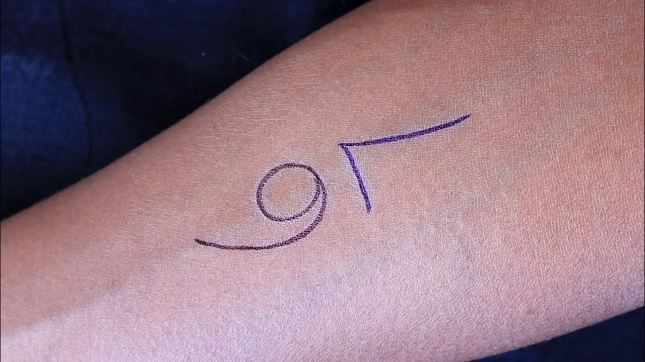 how to transform 6 & 7 number in simple tattoo design 😲