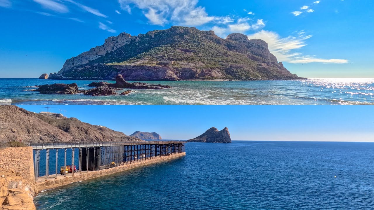La BAHÍA DEL HORNILLO y la histórica ISLA DEL FRAILE | Águilas (Murcia)