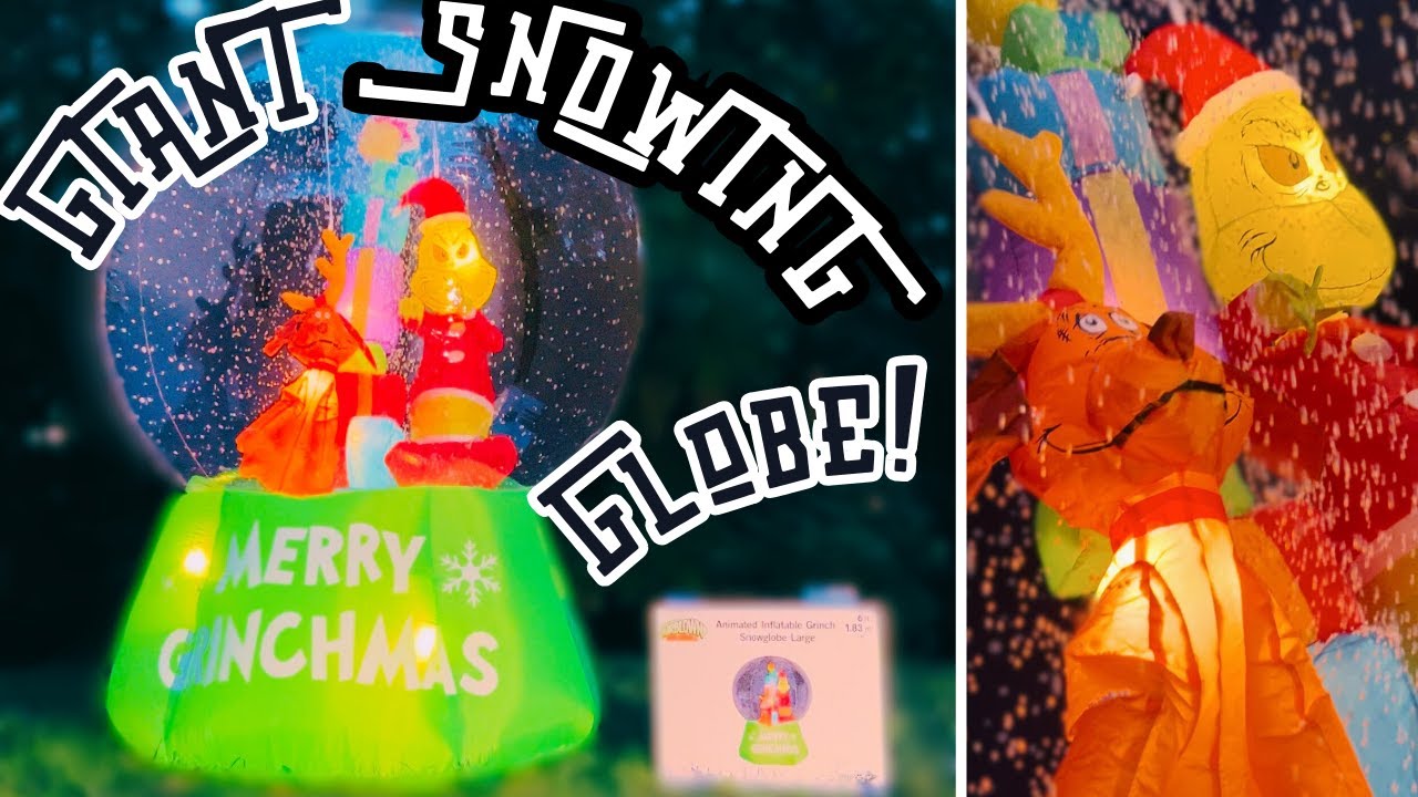 [REVIEW] 2024 Gemmy Animated Airblown Inflatable 6ft Dr. Seuss Christmas Grinch Snow Globe