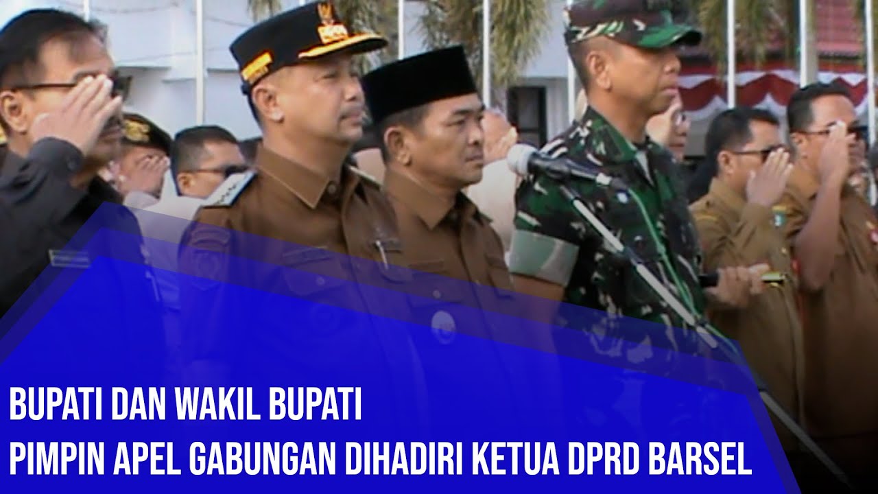 BUPATI DAN WAKIL BUPATI PIMPIN APEL GABUNGAN