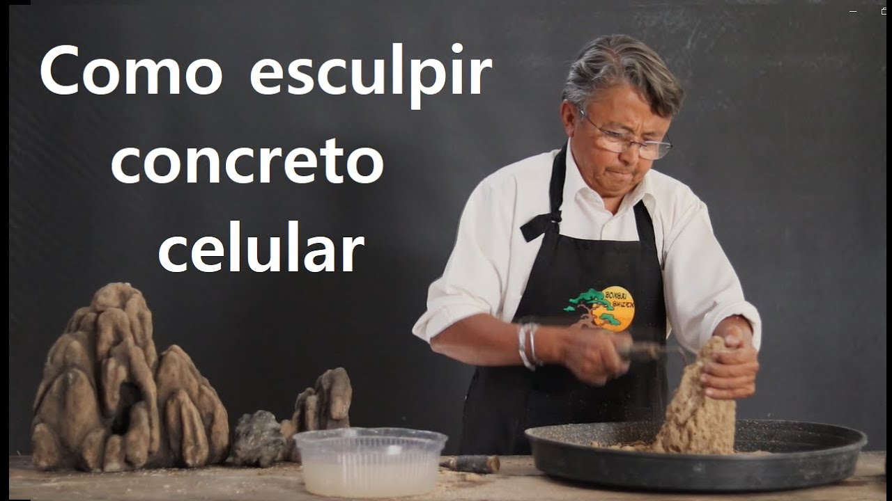 COMO ESCULPIR UMA ROCHA NO CONCRETO CELULAR