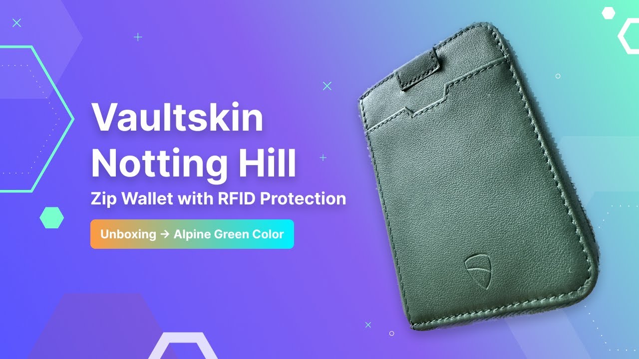 Vaultskin Notting Hill Zip Wallet (Alpine Green) Unboxing | 2023