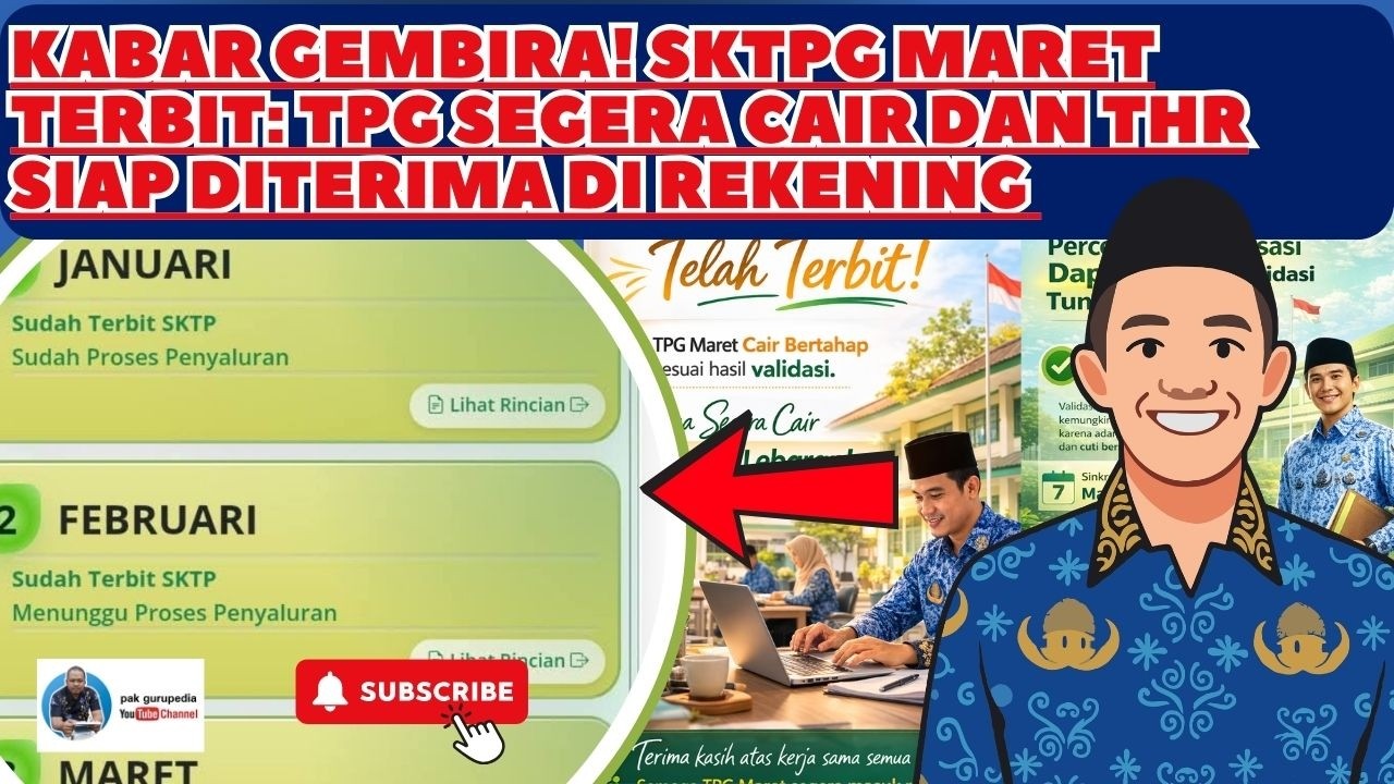 KABAR GEMBIRA! SKTPG MARET TERBIT: TPG SEGERA CAIR DAN THR SIAP DITERIMA DI REKENING