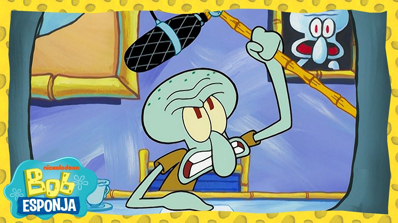 ¡Calamardo se convierte en estrella de TV! | Bob Esponja en Español