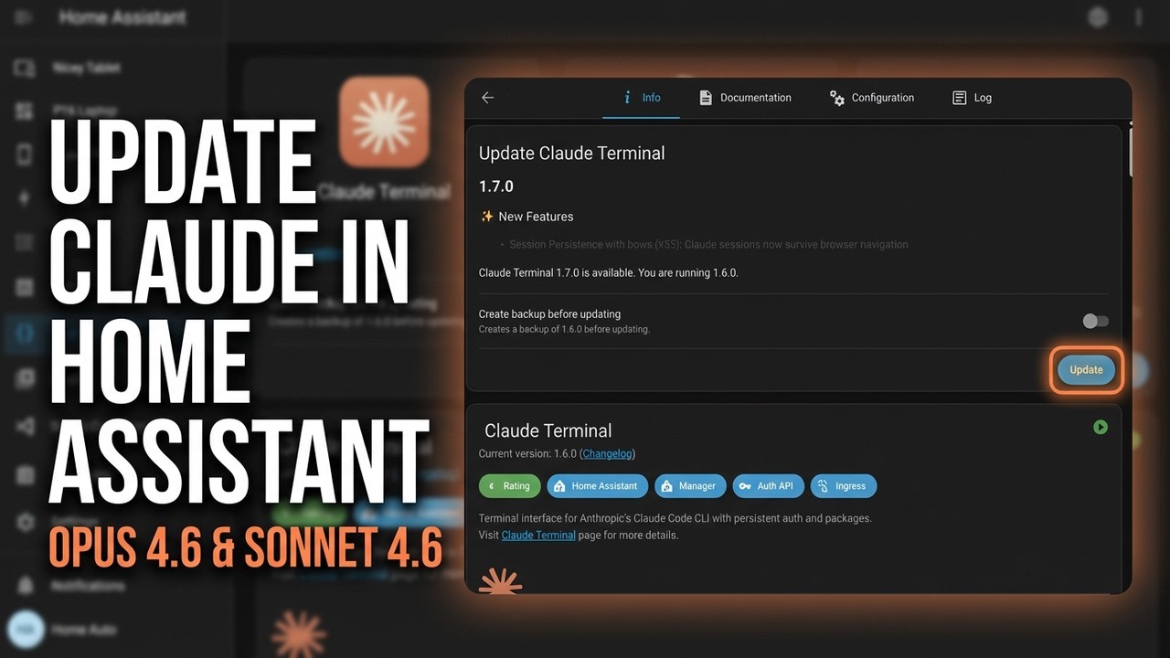 Update Claude Code In Home Assistant