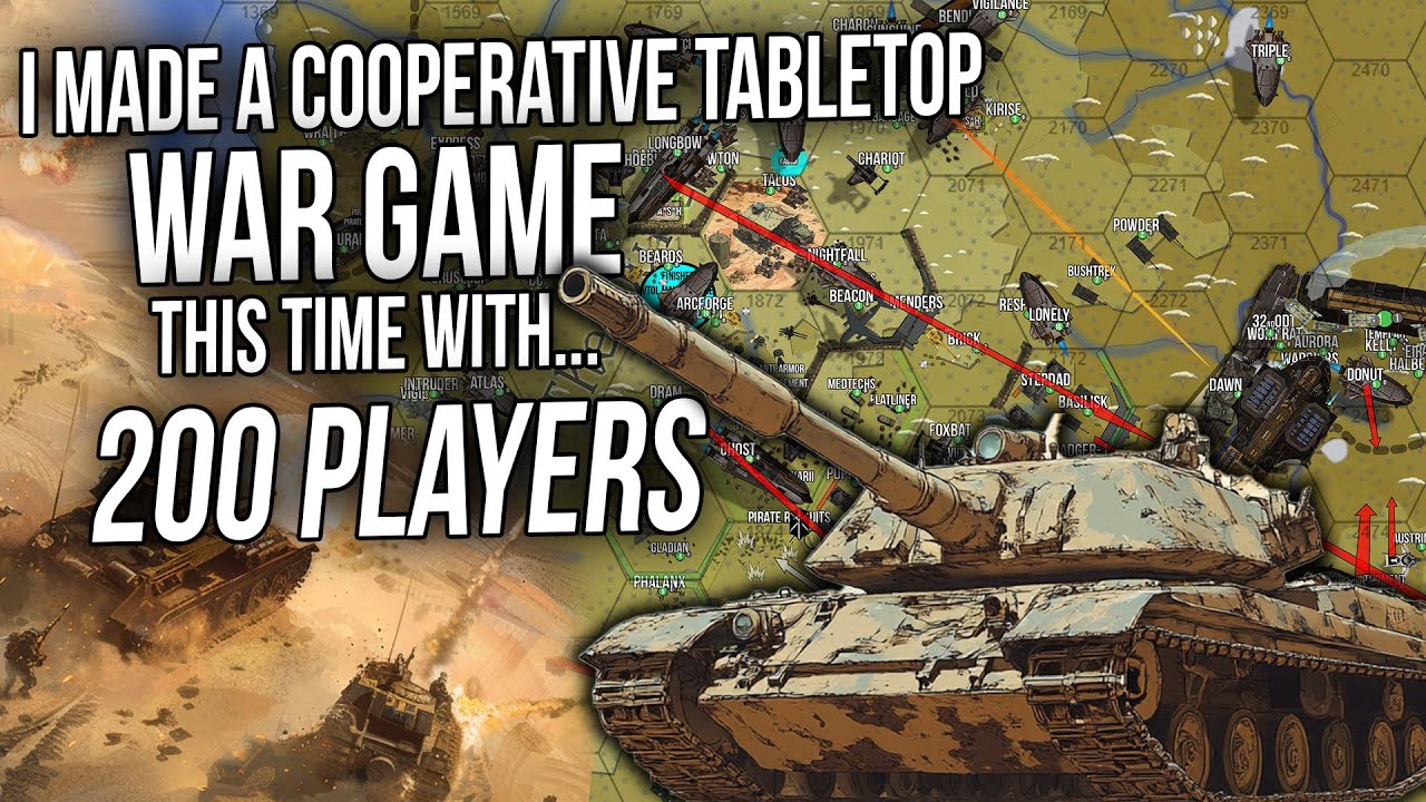 Running a 200 player Massive Online Cooperative Tabletop War Game...