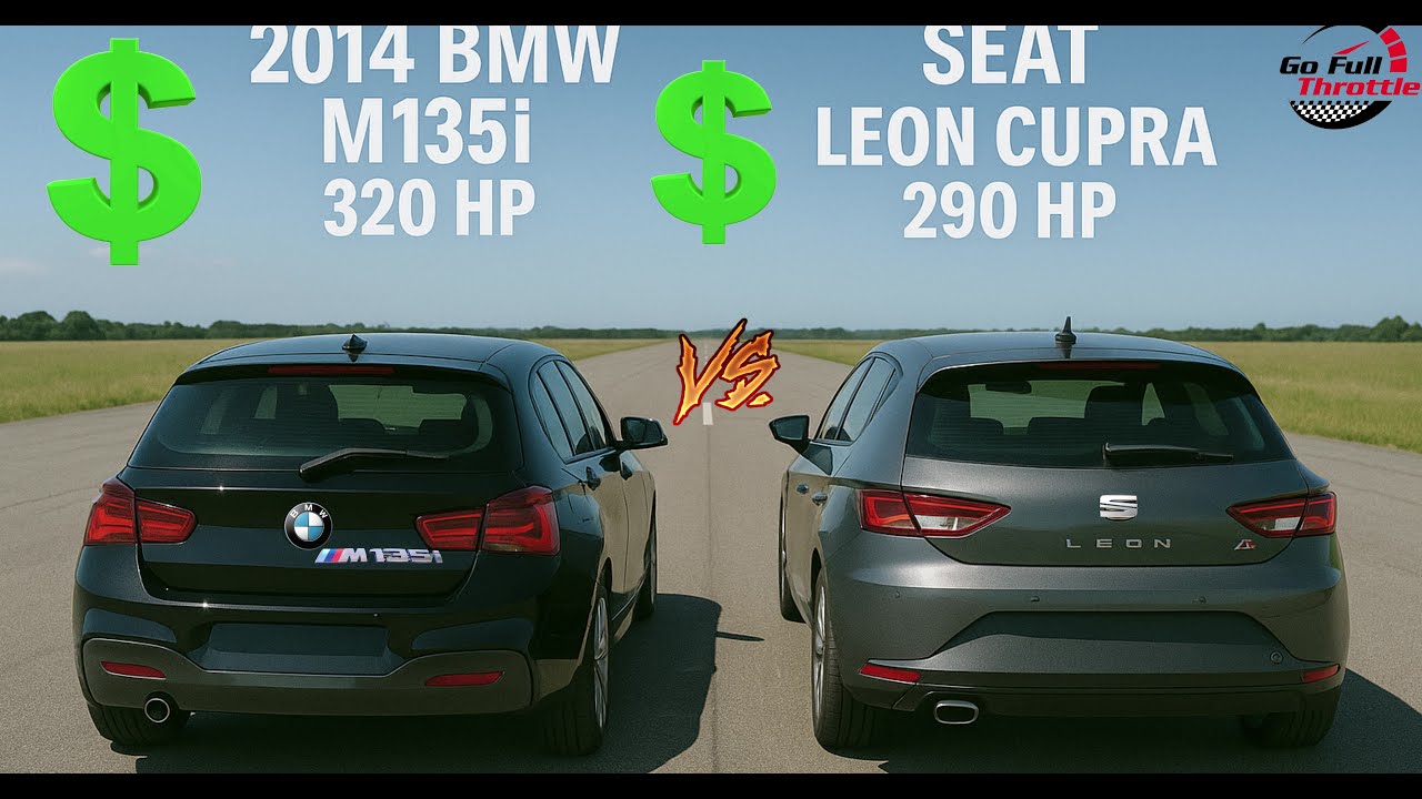 💰 $22K vs $20K Money 🔥 BMW M135i 320 HP vs SEAT Leon Cupra 290 HP – RWD vs FWD Hot Hatch Battle!