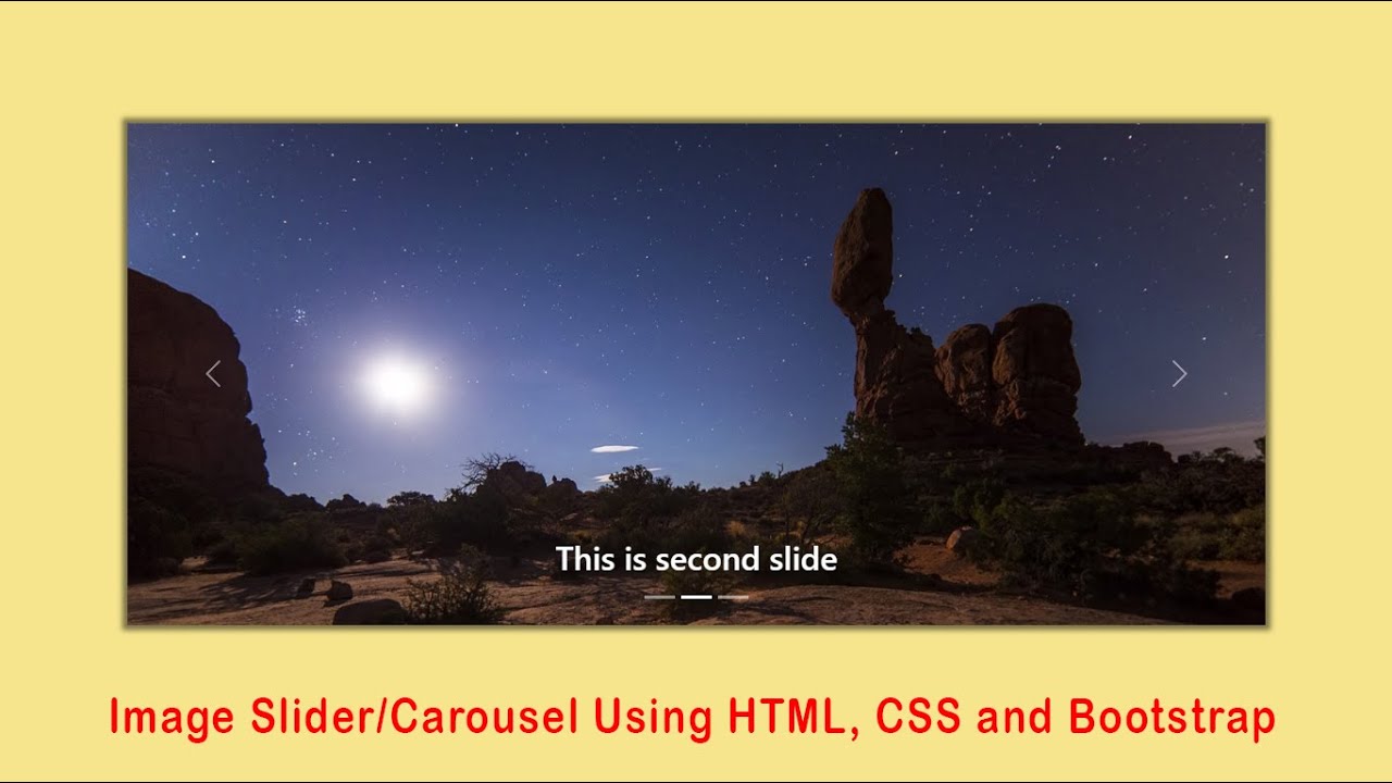 How to Create Responsive Image Slider On your website  HTML,CSS And Bootstrap