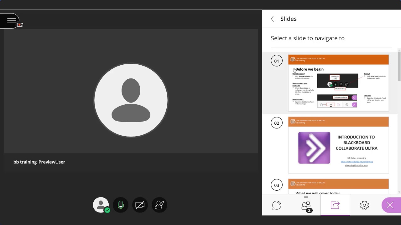 Blackboard Collaborate Share Content