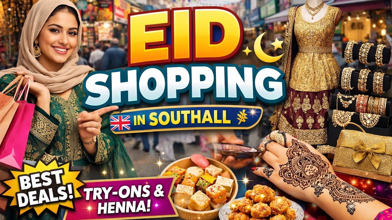INSANE Eid Shopping in Southall London 🇬🇧 | Eid Market Chaos!
