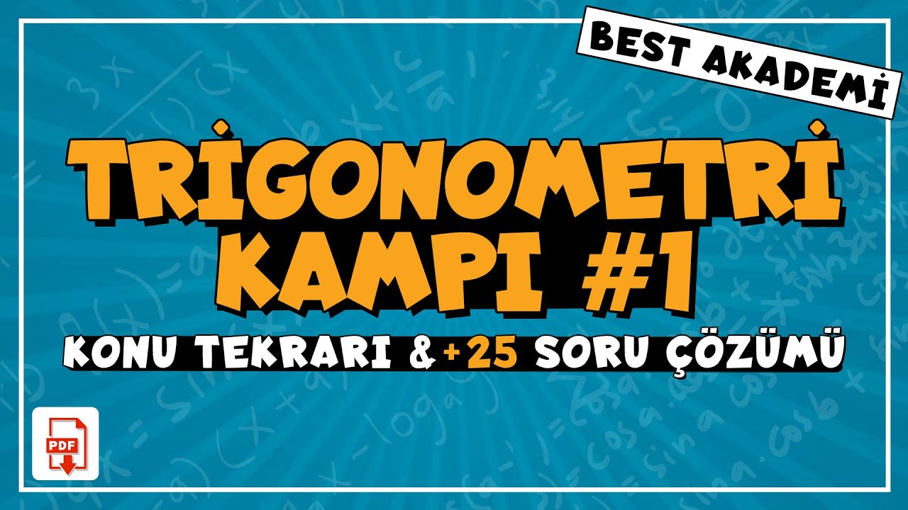 Trigonometri Kampı #1 | Soru Çözümü | Konu Tekrarı | AYT  2021 |  #ayt #trigonometri #soruçözümü