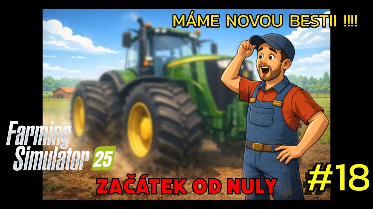 Farming Simulator 25 | Farma od nuly – Koupil jsem OBROVSKOU BESTII! 🚜🔥