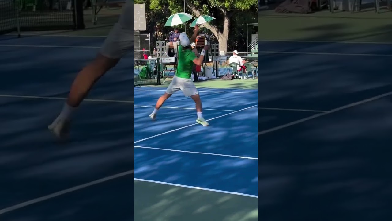 Romanian Vlad Breazu has an unusual technique but he is good player who plays for the University