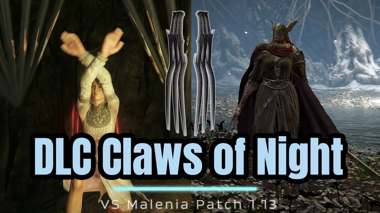 ELDEN RING DLC Shadow of Erdtree Claws of Night VS Malenia NO damage NG SOLO Patch 1.13