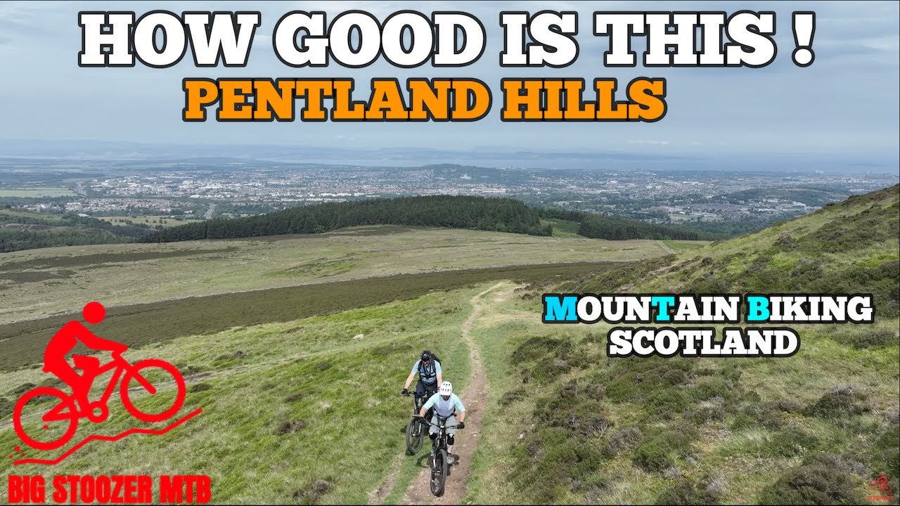 Scotland's Pentland Hills: MTB Downhill. Capelaw Summit Trail.