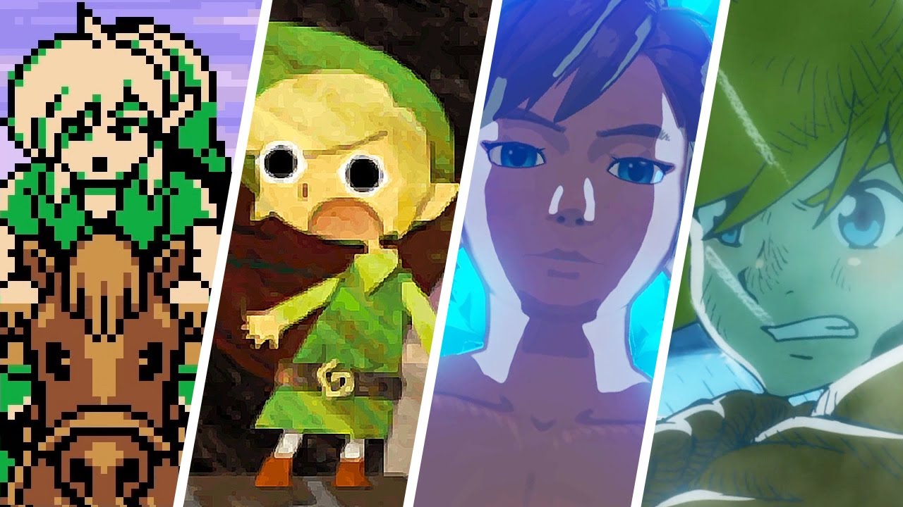 Evolution of Intros & Title Screens in Zelda Games (1986-2021)
