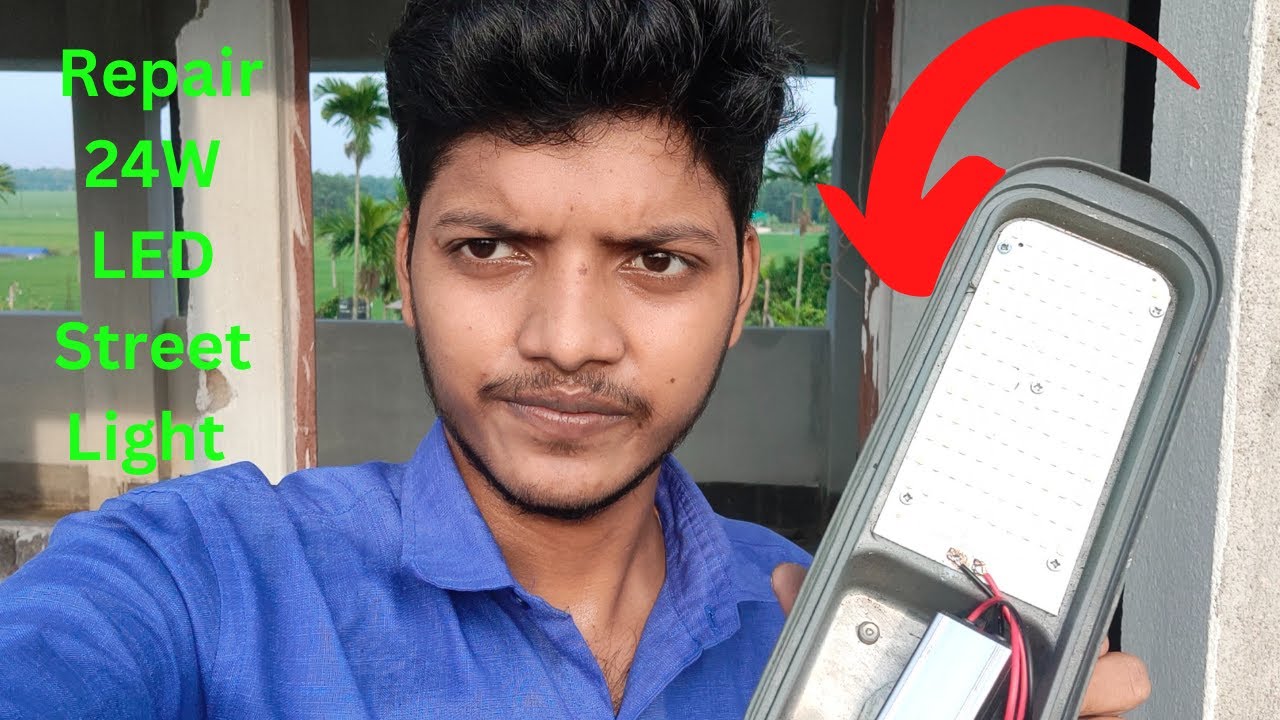How To Repair Street LED light in home || Repair 24W LED Street Light ⚡⚡
