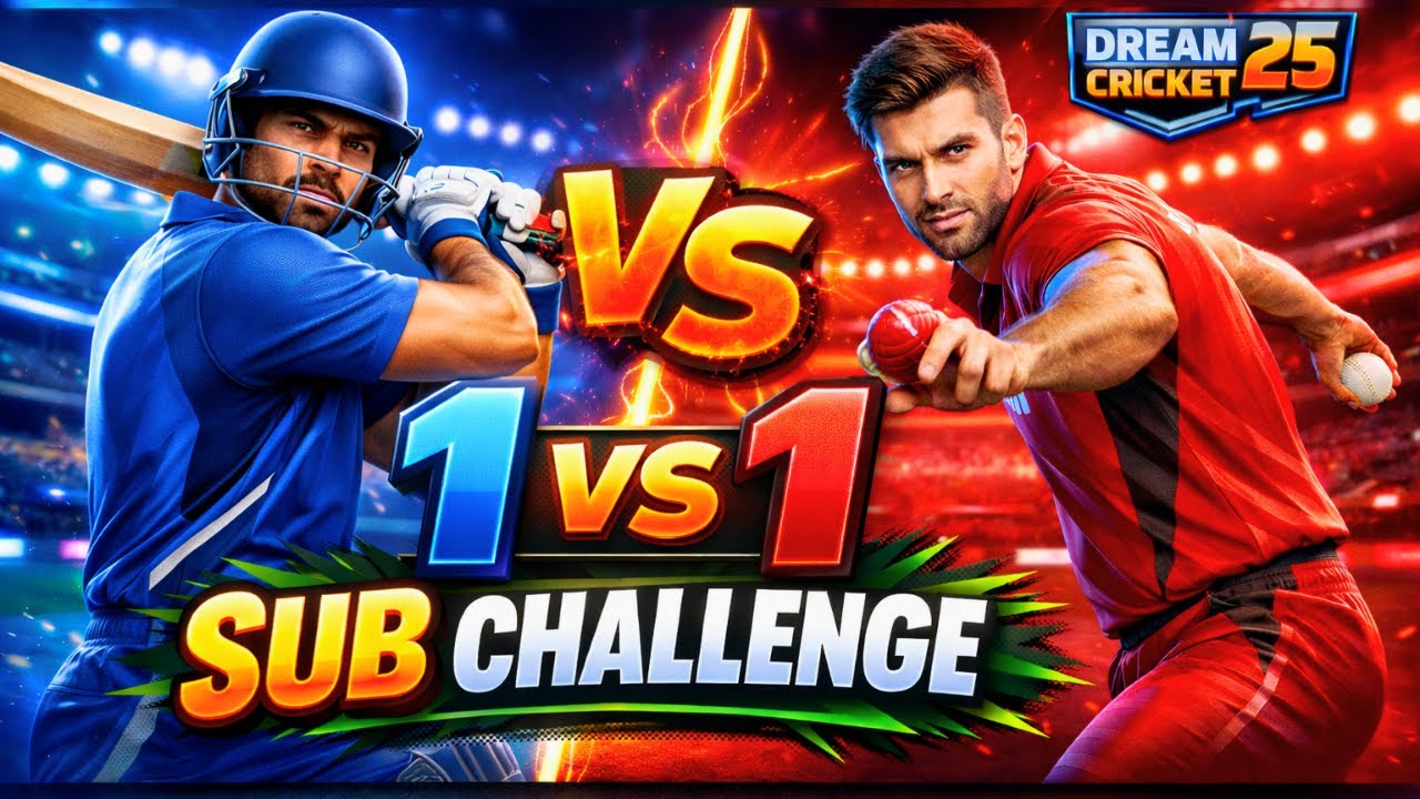 “Dream Cricket 25 1v1 🔥 Sub Challenge” Sub vs Me 😈 #dc25 #shorts #cricket