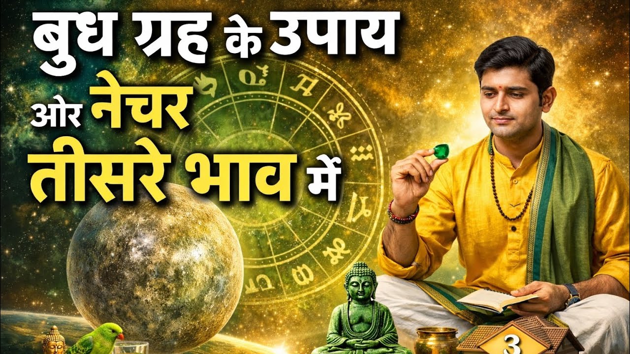 Class- 14 ( mercury)बुध ग्रह के प्रभाव और उपाय | तीसरे भाव में बुध का स्वभाव और सटीक उपाय |