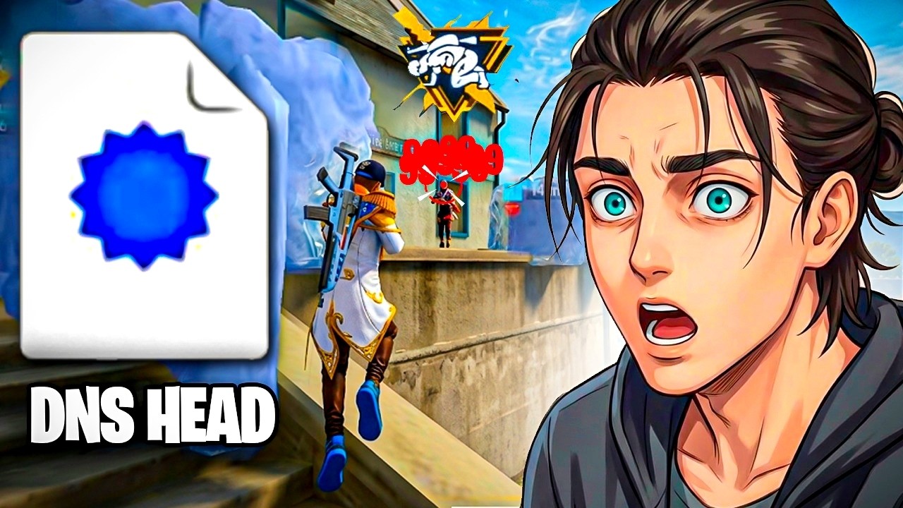 Usei DNS Head Pela Primeira Vez No Free Fire ! ( Parece HS Pesco&ccedil;o ) 😮🔥