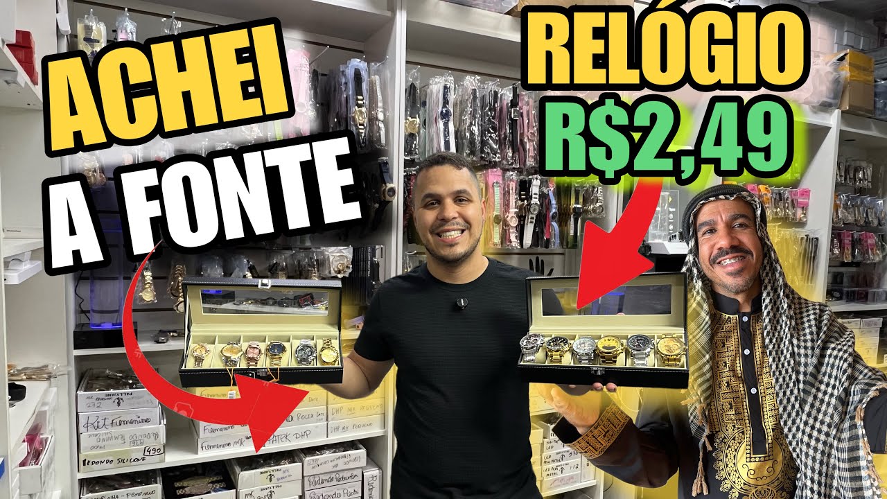 FORNECEDOR DE RELÓGIOS BARATINHOS NO ATACADO | FONTE NA 25 DE MARÇO