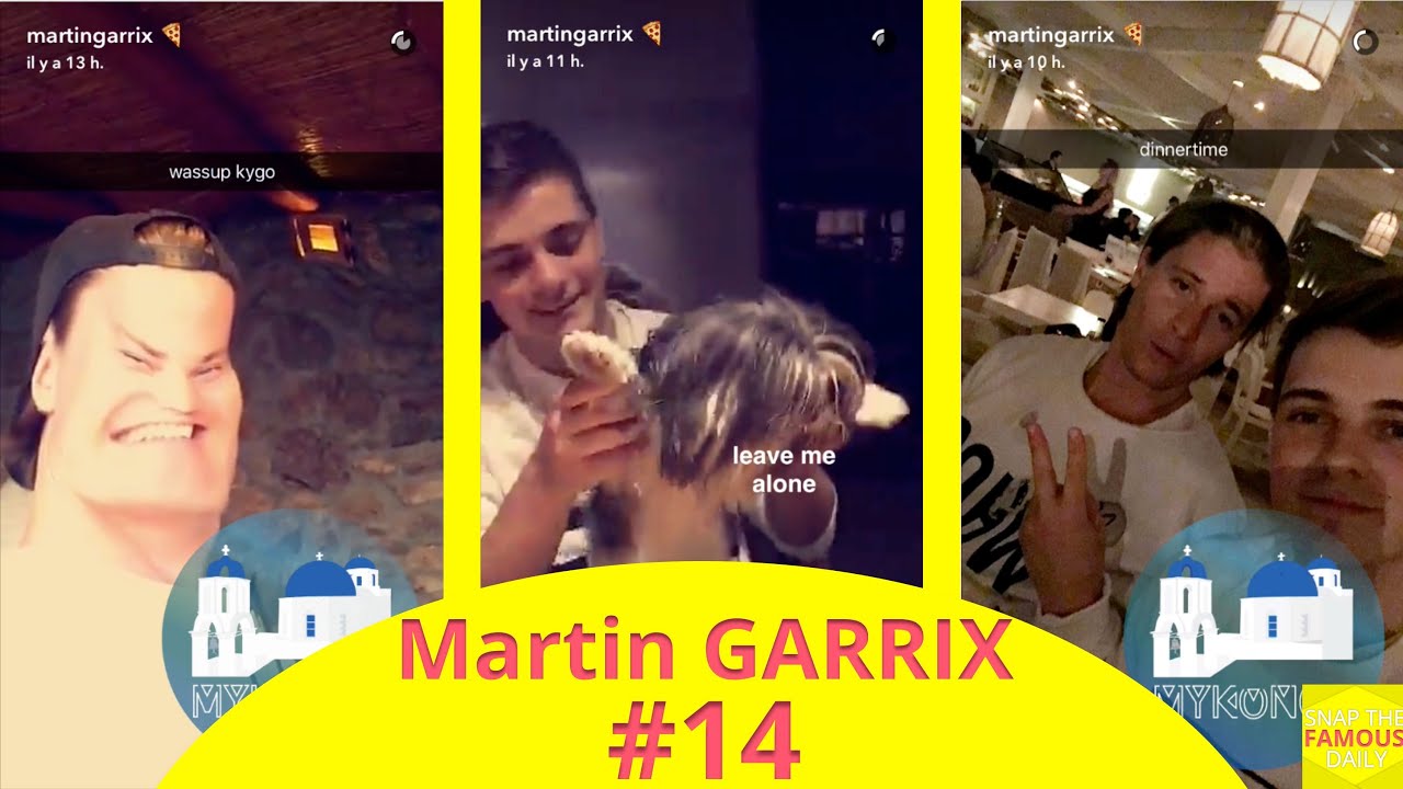 Martin Garrix with Kygo in Mykonos - snapchat - july 20 2016