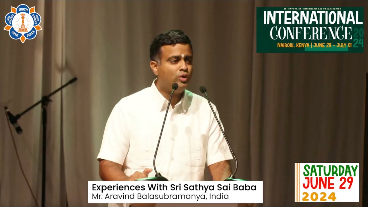 SSSIO: Bro Aravind Balasubramanya's Talk of 29 June 2024 on 