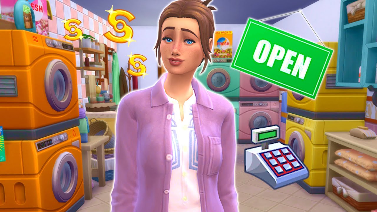 Can I run a laundromat in the sims 4? // Sims 4 business and hobbies